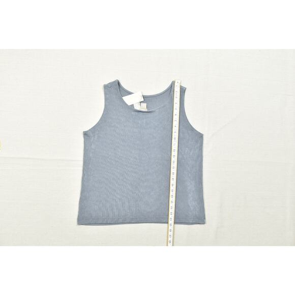 NEW Chico's Travelers Gray Tank Top Petite Size 3P Sleeveless Revirsible - Picture 4 of 8